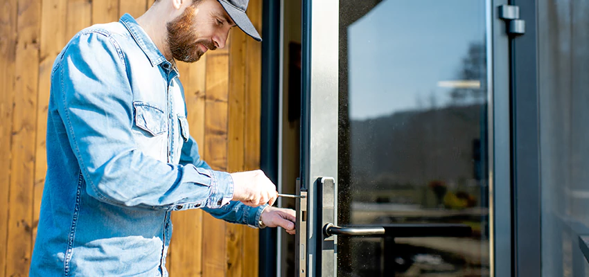 Frameless Glass Storefront Door Locks Replacement in Vernon Hills, IL